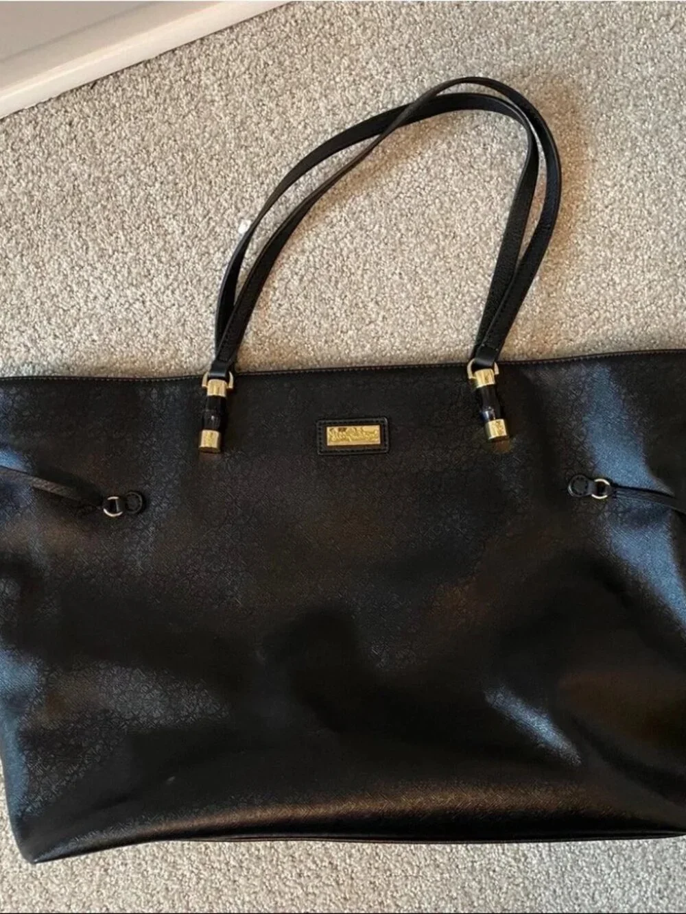 Lilly Pulitzer Mizner Black Tote Bag